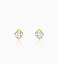 Gold Blad Diamond Earrings