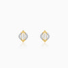 Gold Blad Diamond Earrings