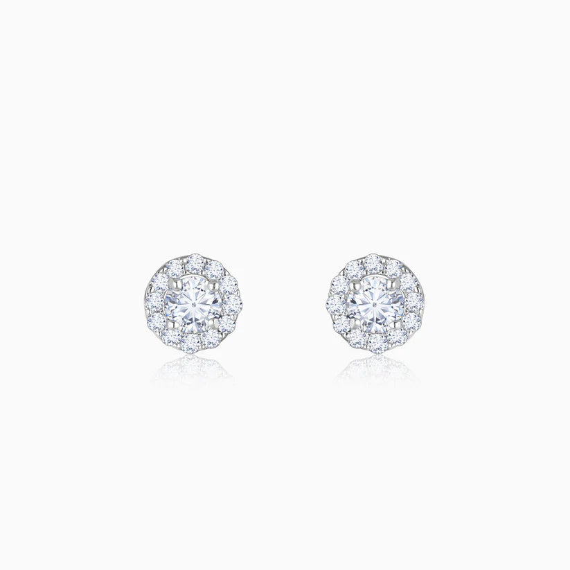 Gold Gorgeous Cluster Diamond Earrings