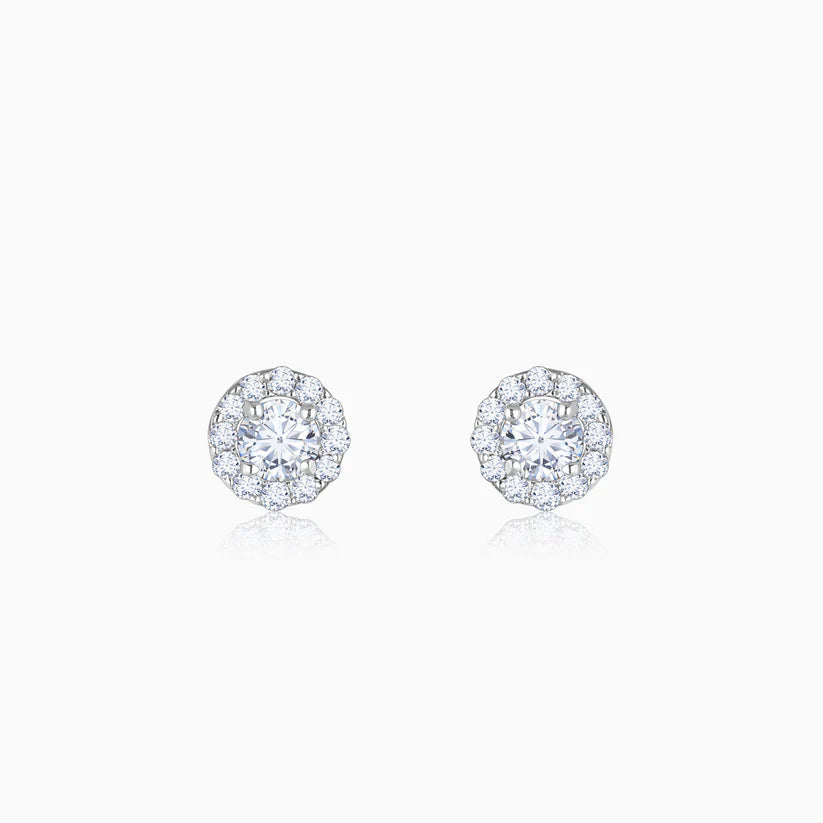 gold gorgeous cluster diamond earrings