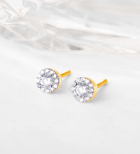 Gold Gorgeous Cluster Diamond Earrings