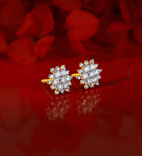 Gold Garden Bloom Diamond Studs