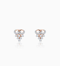 Rose Gold Royal Diamond Stud Earrings