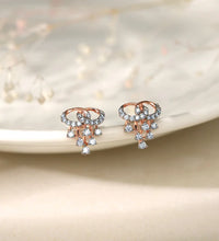 Rose Gold Royal Diamond Stud Earrings