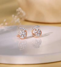 Rose Gold Starlit Diamond Earrings