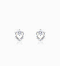 Gold Sweetheart Diamond Earrings