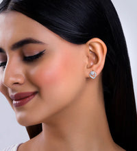 Gold Sweetheart Diamond Earrings