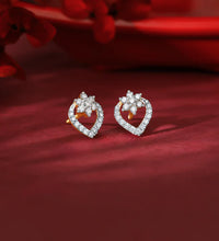 Gold Sweetheart Diamond Earrings