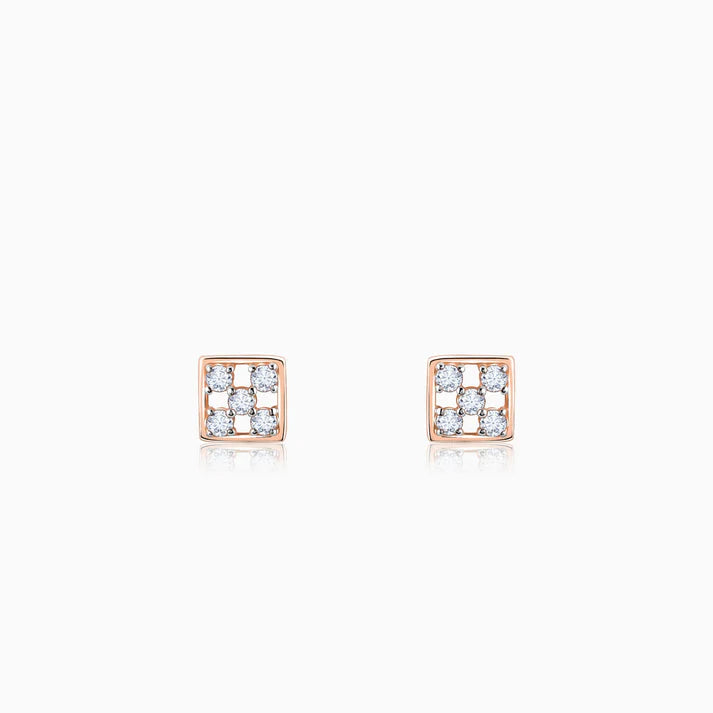 Rose Gold Blissful Moments Diamond Earrings