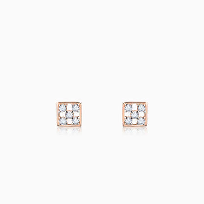 Rose Gold Blissful Moments Diamond Earrings