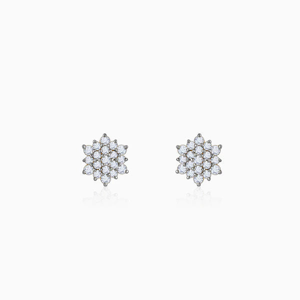 Gold Daisy Delight Diamond Studs