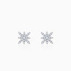Rose Gold Beautiful Jasmine Diamond Earrings