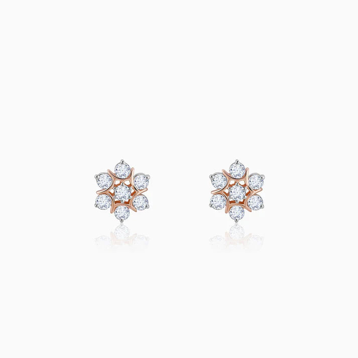 gold luminary diamond earrings
