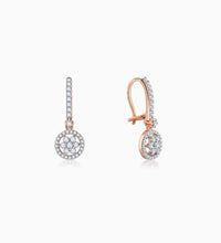 Rose Gold Harmony Diamond Drop Earrings