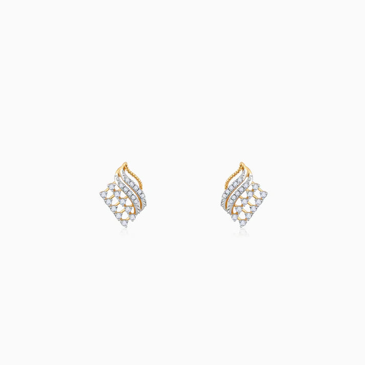 Gold Golden Dusk Diamond Earrings