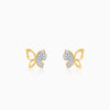 Gold Vlinder Diamond Earrings