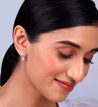 Gold Luminous Drops Diamond Earrings