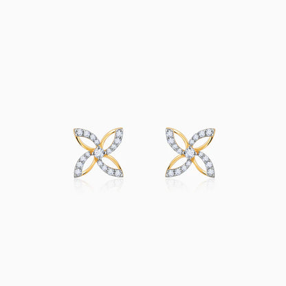 Gold Glossary Diamond Stud