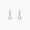 Gold Infinity Glow Diamond Earrings