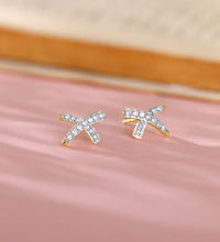 Gold Xquisite Diamond Stud Earrings