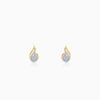 Gold Sparkling Flow Diamond Earrings