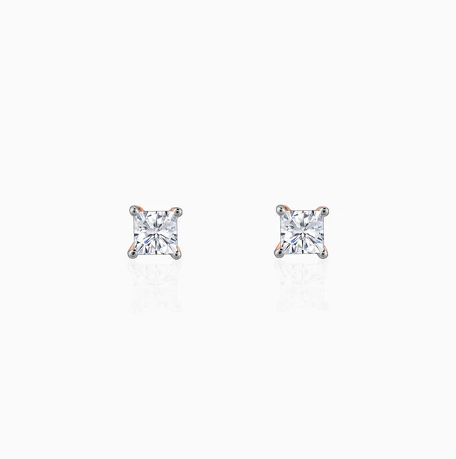 Rose Gold Pretty Diamond Studs