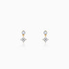 Gold Cubic Glow Diamond Earrings