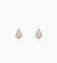 Gold Sacred Flame Diamond Earrings