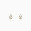 Gold Sacred Flame Diamond Earrings
