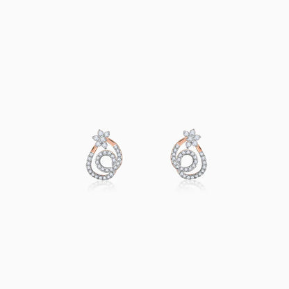 Rose Gold Twist of Grace Earrings