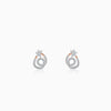 Rose Gold Twist of Grace Earrings