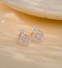 Rose Gold Twist of Grace Earrings