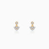 Gold Fancy Bloom Diamond Earrings