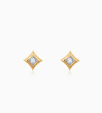 Gold Quad Diamond Earrings