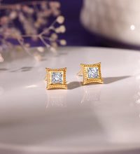 Gold Quad Diamond Earrings