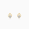Gold Pure Clover Diamond Earrings