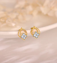 Gold Pure Clover Diamond Earrings