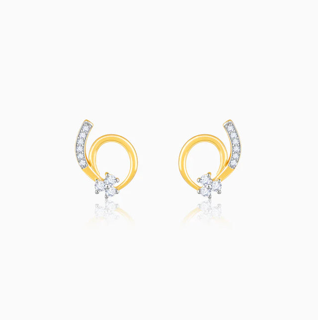 Gold Gentle Passion Diamond Earrings