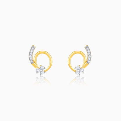 Gold Gentle Passion Diamond Earrings