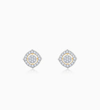 Gold Blooming Fusion Diamond Earrings