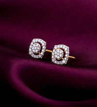 Gold Blooming Fusion Diamond Earrings