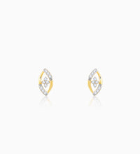 Gold Pear Elegance Diamond Earrings