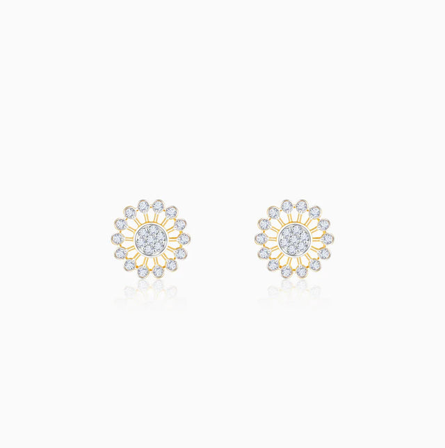 Gold Sparkler Diamond Earrings