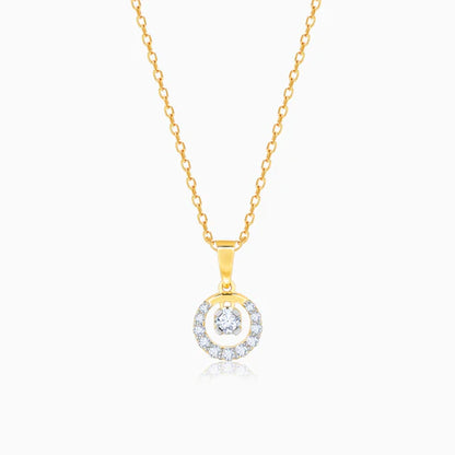 Gold Enchanted Touch Diamond Pendant