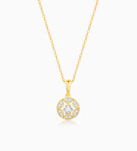 Gold Circle Of Brilliance Diamond Pendant