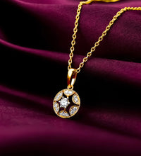 Gold Circle Of Brilliance Diamond Pendant