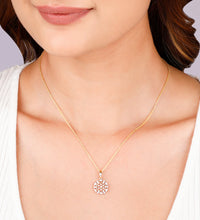 Gold Floral Glory Diamond Pendant