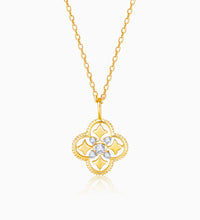 Gold Mystique Bloom Diamond Pendant