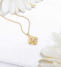 Gold Mystique Bloom Diamond Pendant