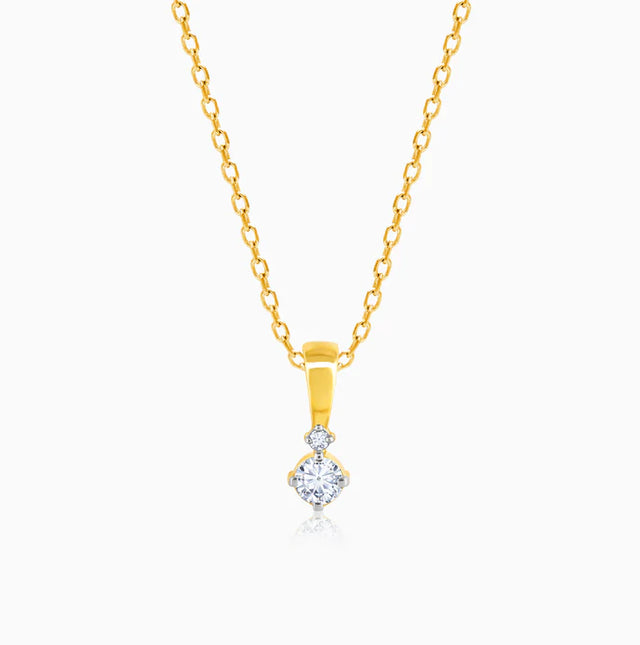 Gold Captivating Diamond Pendant